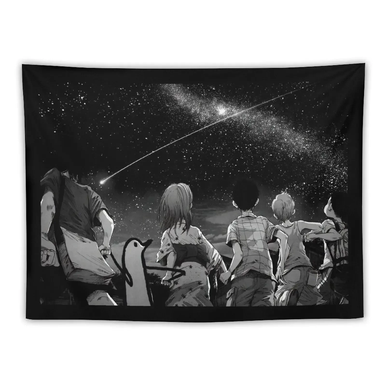 punpun manga panel Tapestry Room Decorations Aesthetic Wall Hanging Tapestry