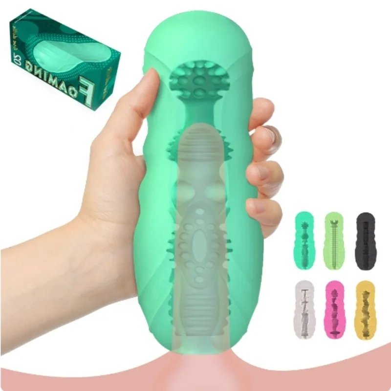 Realistic Vagina Male Masturbator Cup Sucking Glans Massage Blowjob Man Masturbation Portable Cup Sex Toys for Men Adult Product