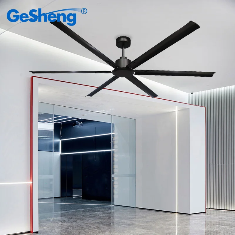 

72Inch Aluminum DC Motor Large Ceiling Fan with 6 Blades Remote Control