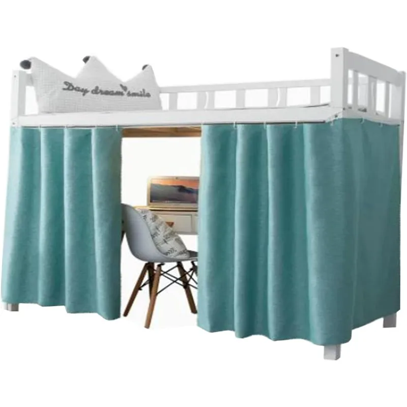 Dorm Home Solid Thicken Bunk Blackout Bed Curtains Cloth Bed Canopy Students Single Sleeper