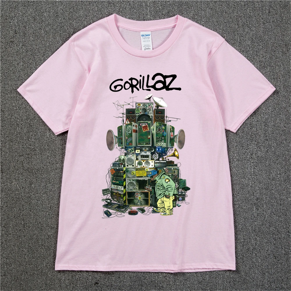 Gorillaz T Shirt UK Gorillazs Tshirt Hip-Hop Alternative Rap Music Tee Shirt The Now-Now New Album T-shirt