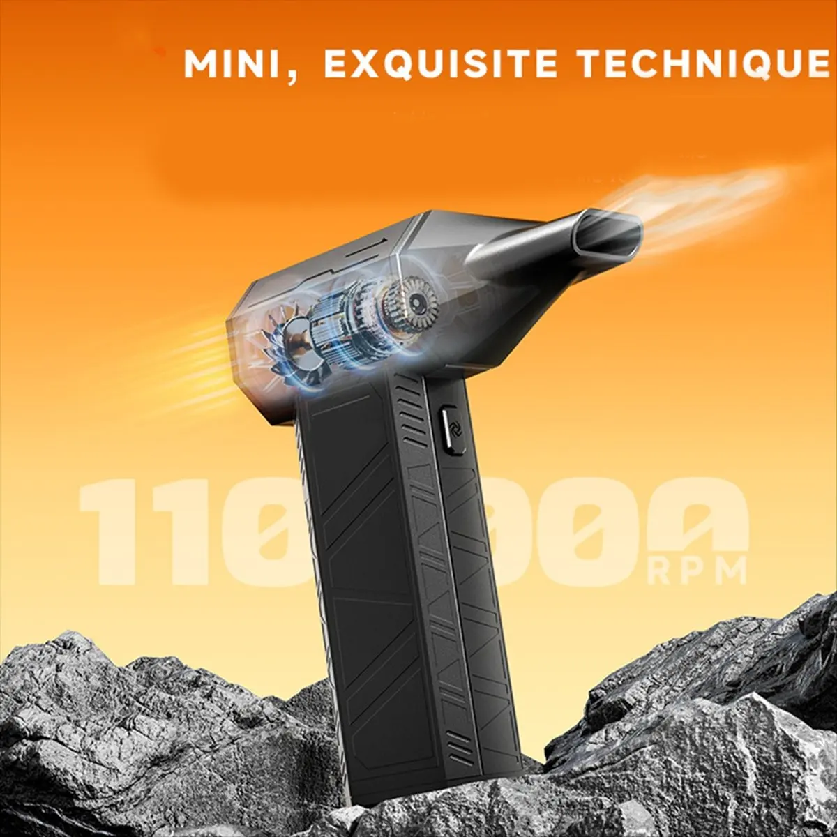 X3 Mini Jet Fan 110000RPM Violent Fan Electric Air Duster Strong Wind High Speed Brushless Duct Fan Air Blower Clean