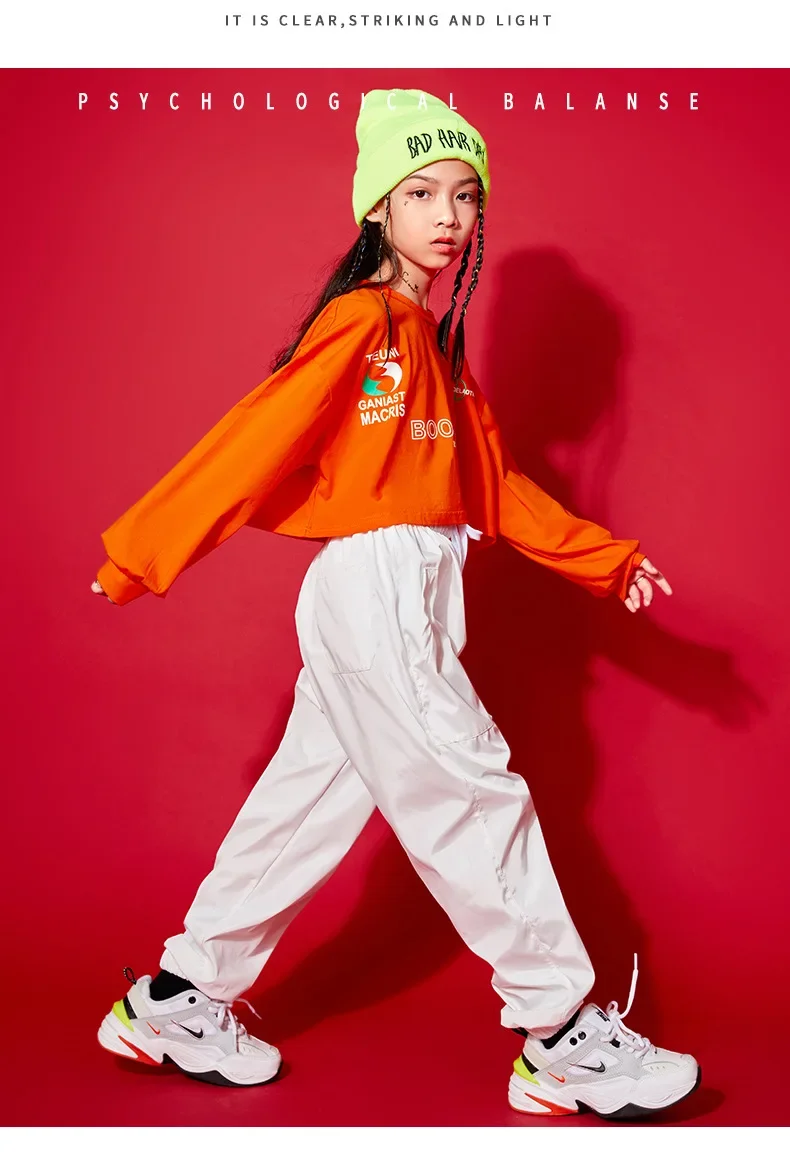 Jazz-Tanz- und Laufstegkostüme für Mädchen, Sportuniformen für Schüler, Hip-Hop- und Streetdance-Kostüme für Kinder – Detail 8