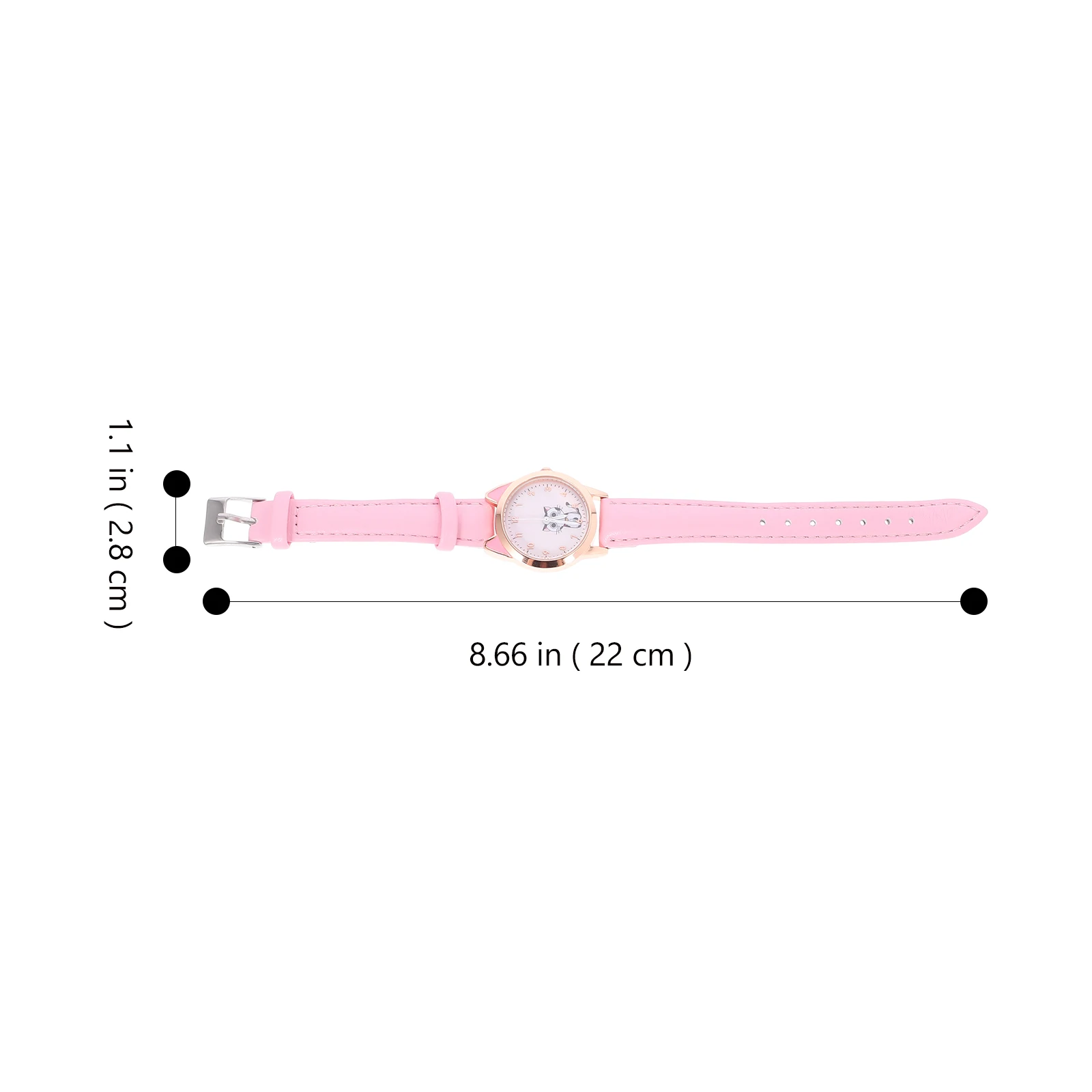 Reloj con forma de oreja de gato para niñas, relojes luminosos de dibujos animados, reloj de pulsera, regalo para niños