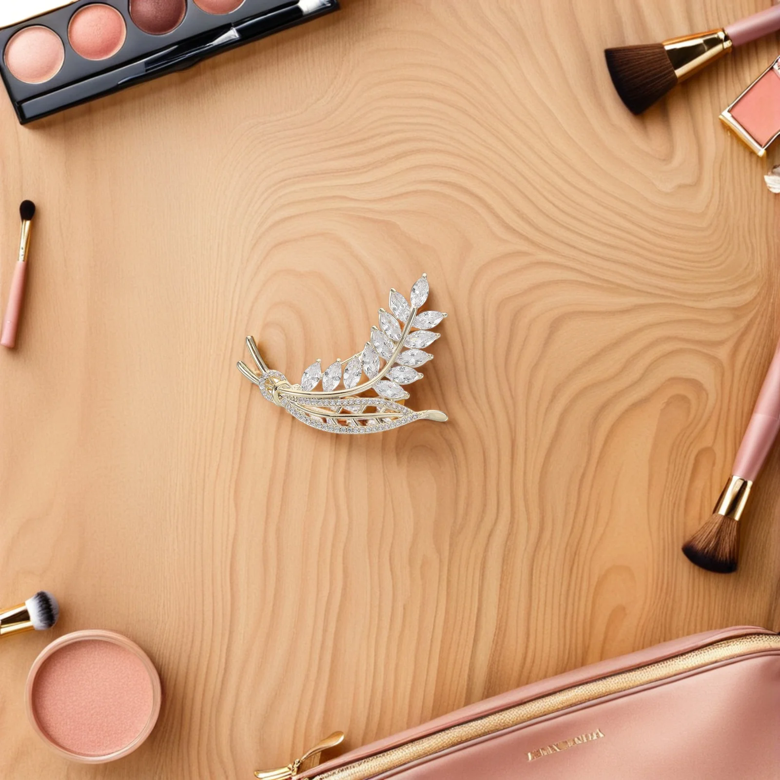 

Elegant Wheat Brooch Lapel Pin For Suits Lightweight Leaf Design Comfortable Pin for Women Dress Accessories Brooch Jewelry