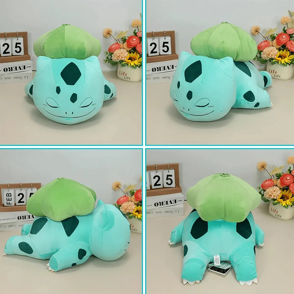 7 Styles Sleeping Pokemon Series Stuffed Doll Charizard Squirtle Bulbasaur Psyduck Dragonite Slowpoke Mew Cartoon Anime Toy Gift