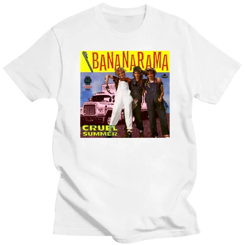 Summer Bananarama Retro Cruel  Music Band T Shirt  harajuku  graphic t shirts  oversized t shirt  men clothing