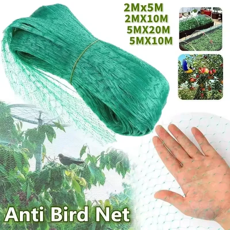 Garden Netting Green Woven Mesh Protect Plants Fruits Flowers Trees Stretch Fencing Durable Net Stops Birds Deer Animals