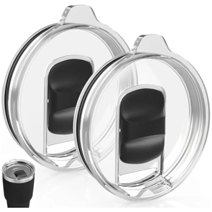 2 عبوة من أغطية بهلوان مغناطيسية سعة 30 أونصة للاستبدال مناسبة لـ Rambler 30 32 أونصة بهلوان 14 أونصة كوب 35 أونصة كوب من القش Spill Proo