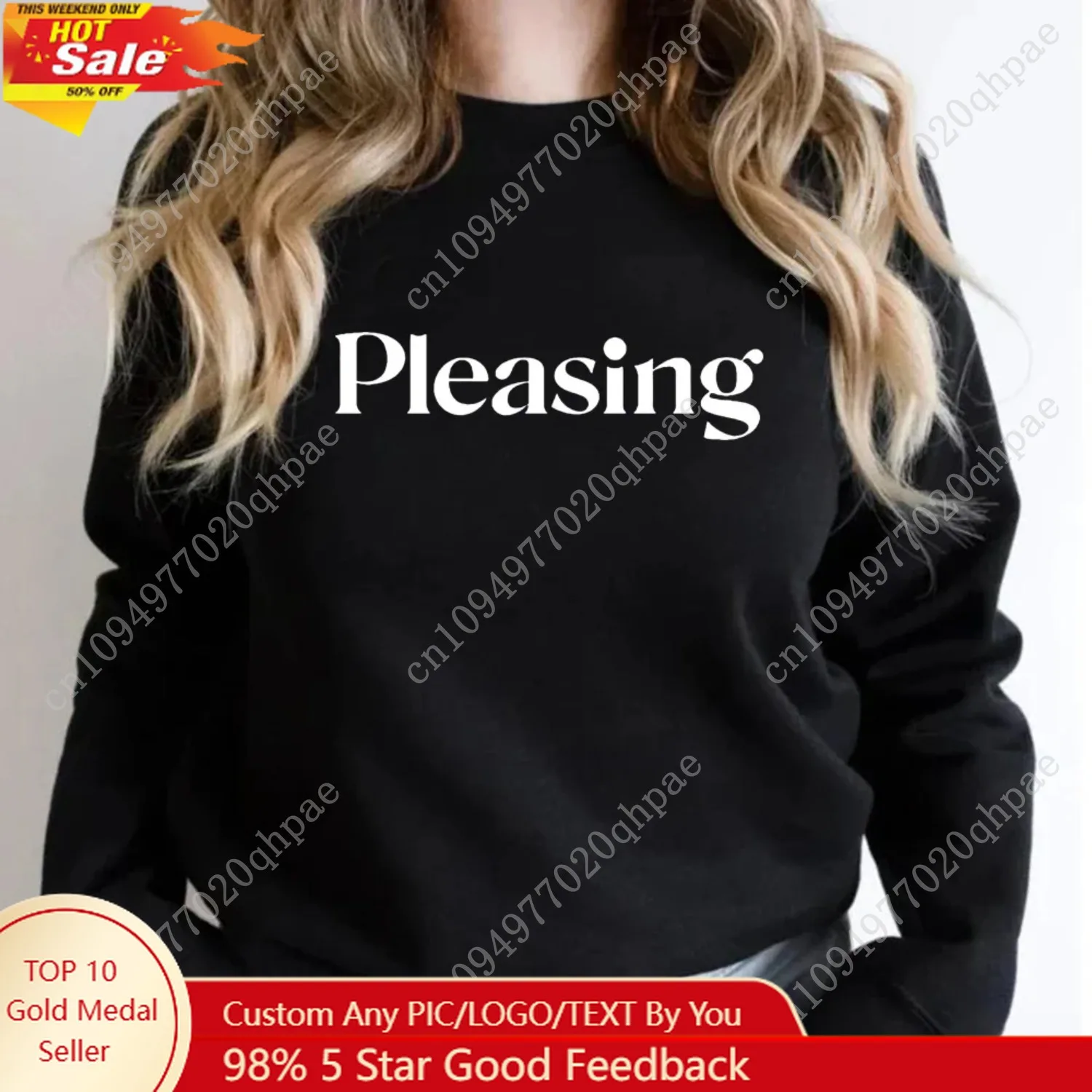 

Pleasing Crewneck Sweatshirt HS Pleasing Sweatshirt TPWK Pleasing Hoodie Unisex Crewneck Sweatshirt Long Sleeve Pullovers Tops