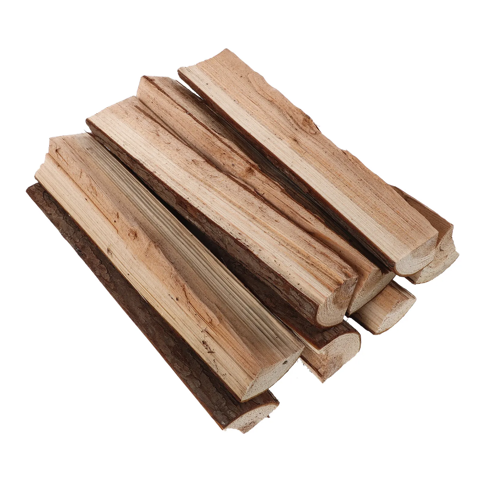 8Pcs Versatile Dry Firewood Logs 22Cm for Pizza Oven Grilling Campfire Beach Camping Backyard Fire Pit Indoor Fireplace Decor