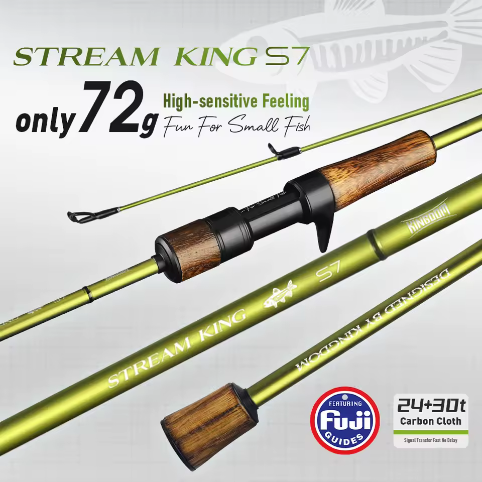 Fishing Rod 1.45m 1.65m 1.8m UL-L Spinning Casting 24+30T Carbon Fiber Fast Action Trout Stream Fishing Rod