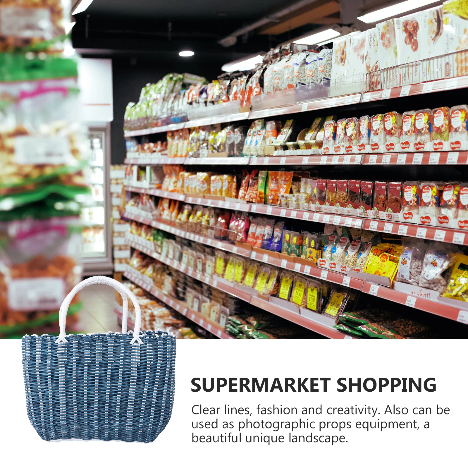 

Portable Hand Basket Plastic Baskets Bright Color Smooth Grinding Sturdy Handles Shopping Vegetables Bathroom Toiletries