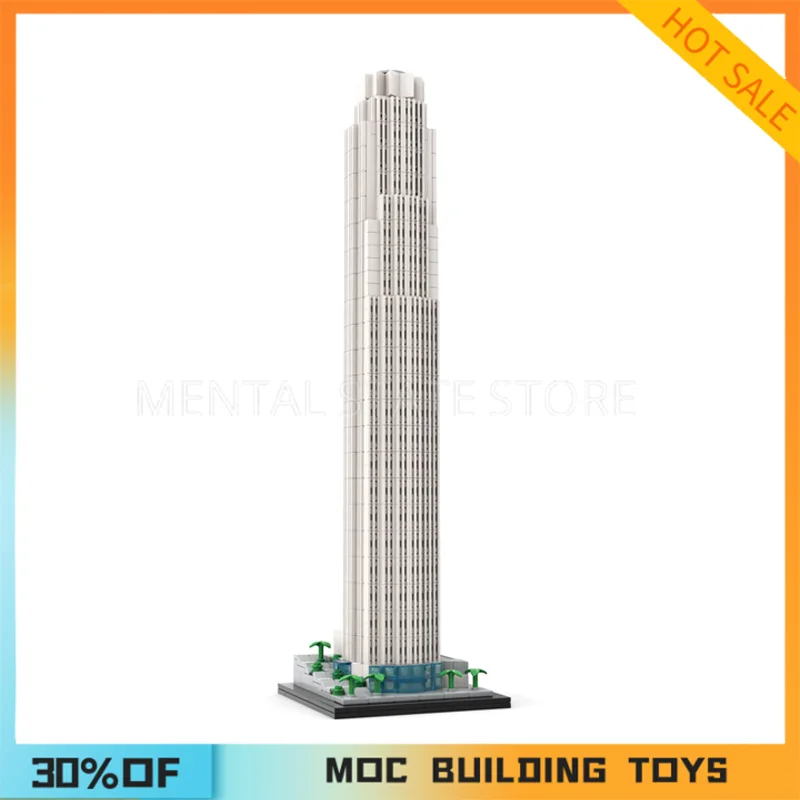 NEW 915PCS Customized MOC U.S. Bank Tower Building Blocks Technology Bricks DIY Creative Assembly Education Toys Holiday Gifts