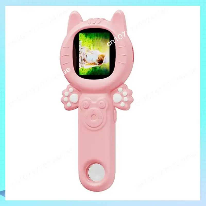 A17Z Microscopio per bambini Fotocamera 500X Microscopio portatile Fotocamera da 2 MP con 8 LED Rosa
