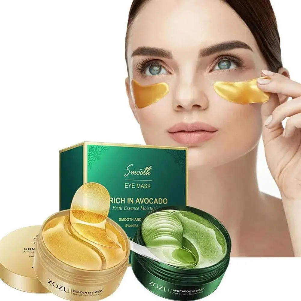 

Avocado Eye Patches Moisturizing Anti Dark Circles Eye Bags Collagen Eye Mask Anti Wrinkle Eye Patches Skin Care 2 Color