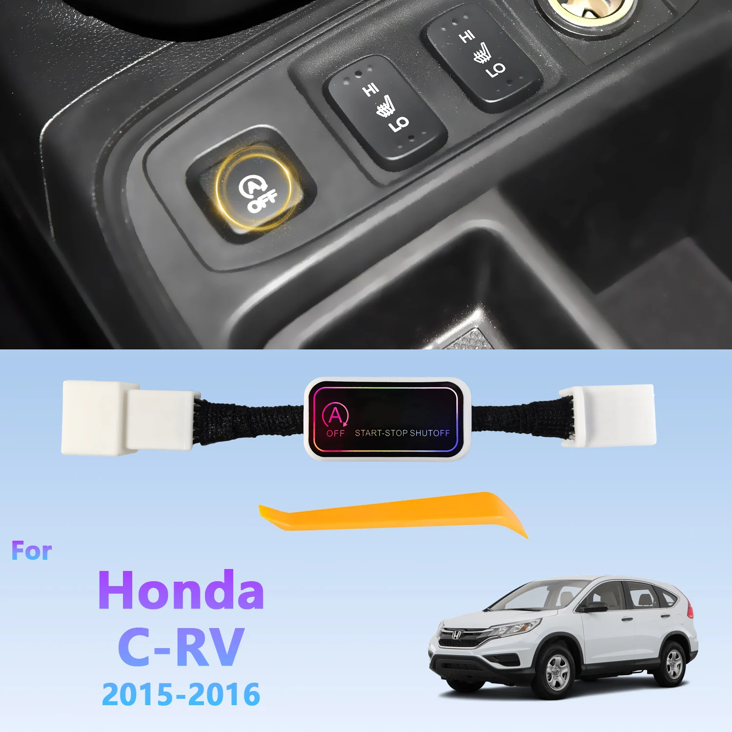 

Автоматический запуск и остановка для Honda CRV C-RV 2015 2016, автомобильная система автоматического остановки двигателя, датчик управления отключением устройства, заглушка стоп