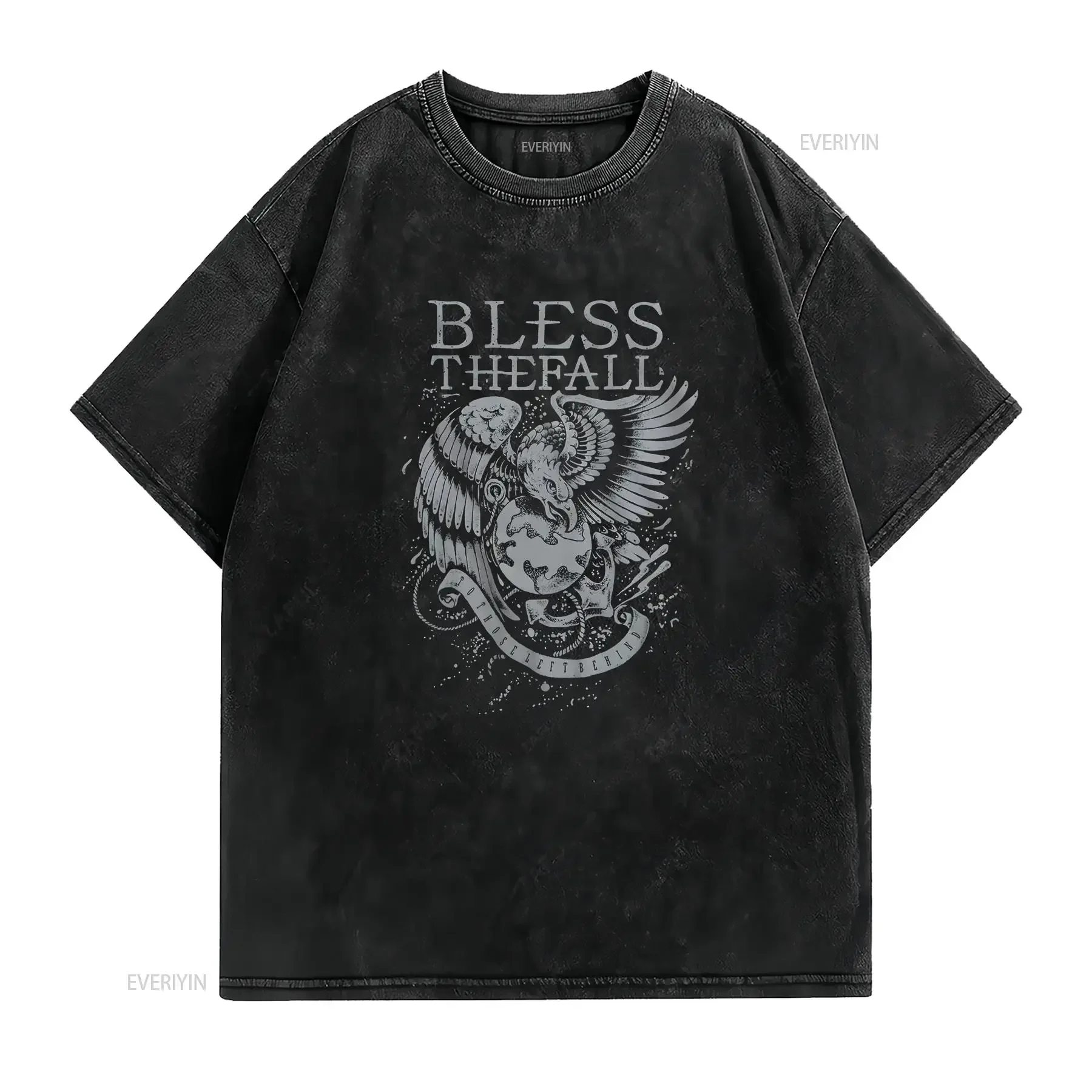 HOT BlessTheFall Black Cotton All size S 5XL For Fans T shirt HD177 vintage Washed Stylish Top For Everyday Wear Soft graphic