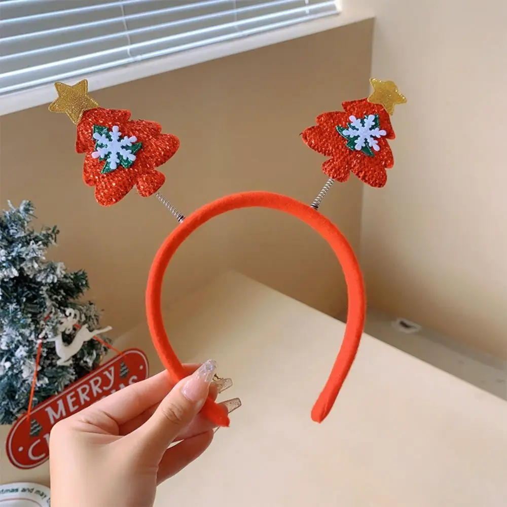 Creative Hair Accessories Christmas Headband Hairpin Xmas Santa Claus Hair Hoop Headpiece Hairband Antler Hair Clip Costume Prop