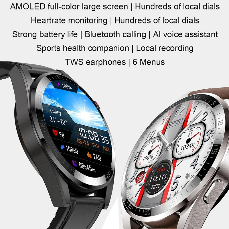 Imagem -02 - Smartver de Fitness Impermeável para Homens e Mulheres Pulseira Fitness Relógio de Pulso de Música Local Relógio Amoled 1.43 Z30 Pro