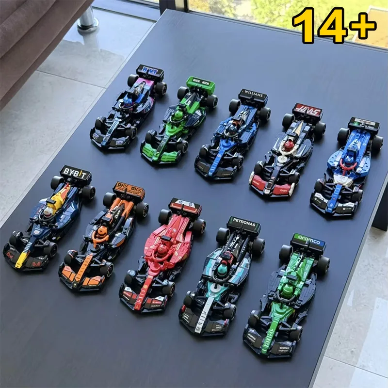 

Limited Set 10 Cars Mechanical Set 2601 Pieces Building block models, racing toys Christmas gifts, birthday gifts.