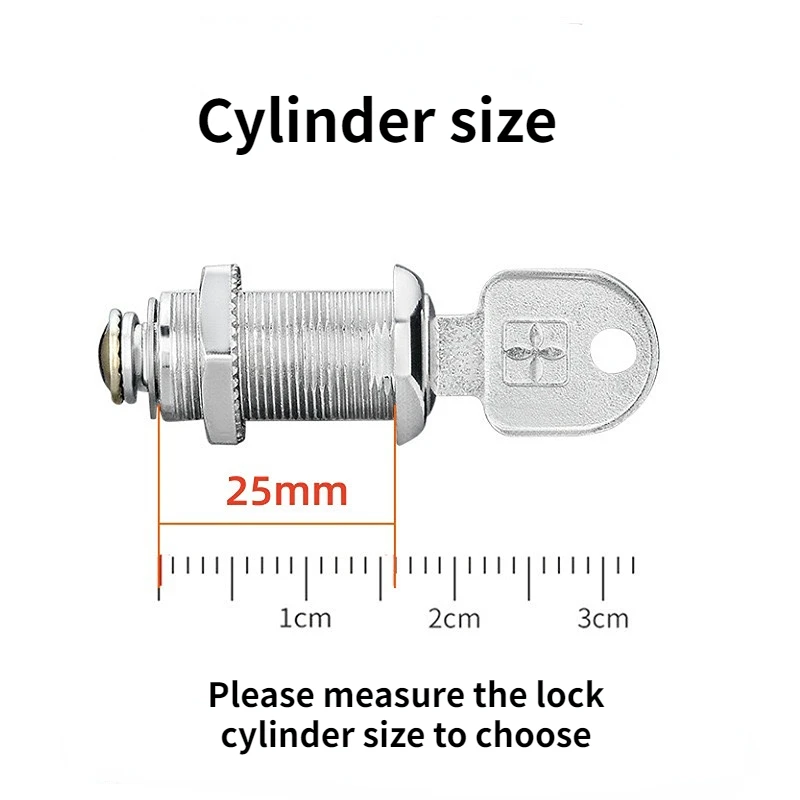 

Drawer and Cabinet LockTruck Tool Box Locks, 2-Pack Cylinder Key Alike Cam Lock Replacement Kit for Mounting in Trucks,