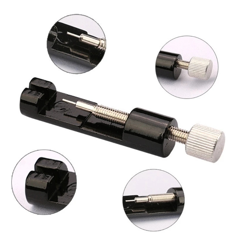 Metal Watch Band Strap Link Pin Removing Repair Tool for Watchmakers with 3Pcs Pins Mini Watchband Tool
