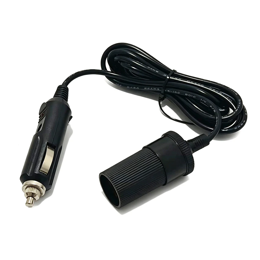 2M/5M Car Cigarette Lighter Male To Female Extension Cord 12‑24V With Fuse Indicator Light For Vehicle Power Extension Cable