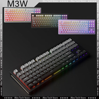 AKKO MonsGeek M3W Mechanical Keyboard Wireless Tri-Mode Aluminum CNC Gasket-Mount Hot-swap 87 Keys RGB Backlight Gaming Keyboard