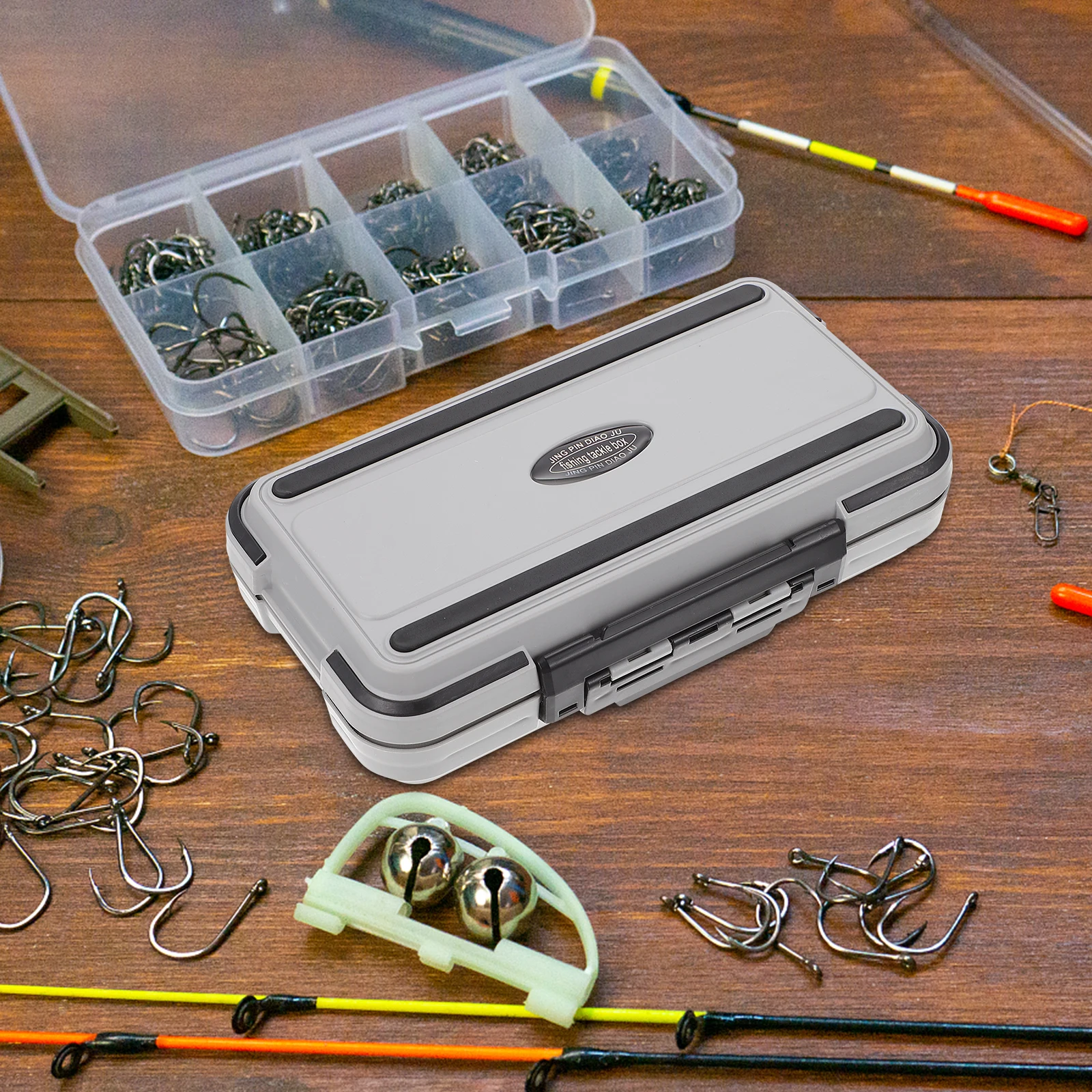 

Large Capacity Waterproof Storage Box For Fishing Accessories Durable Abs Fishing Tackle Organizer Lure Container Gear Holder