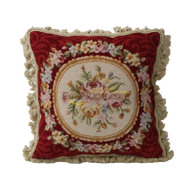 Customized wool pillow: Soft Needlepoint Pillow to Enhance Your Decor