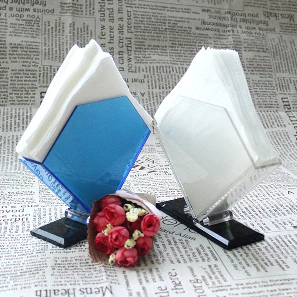 

Paper Towels Dispenser Servilletero Cocktails Dinner Napkin Holder Transparent Acrylic Tray