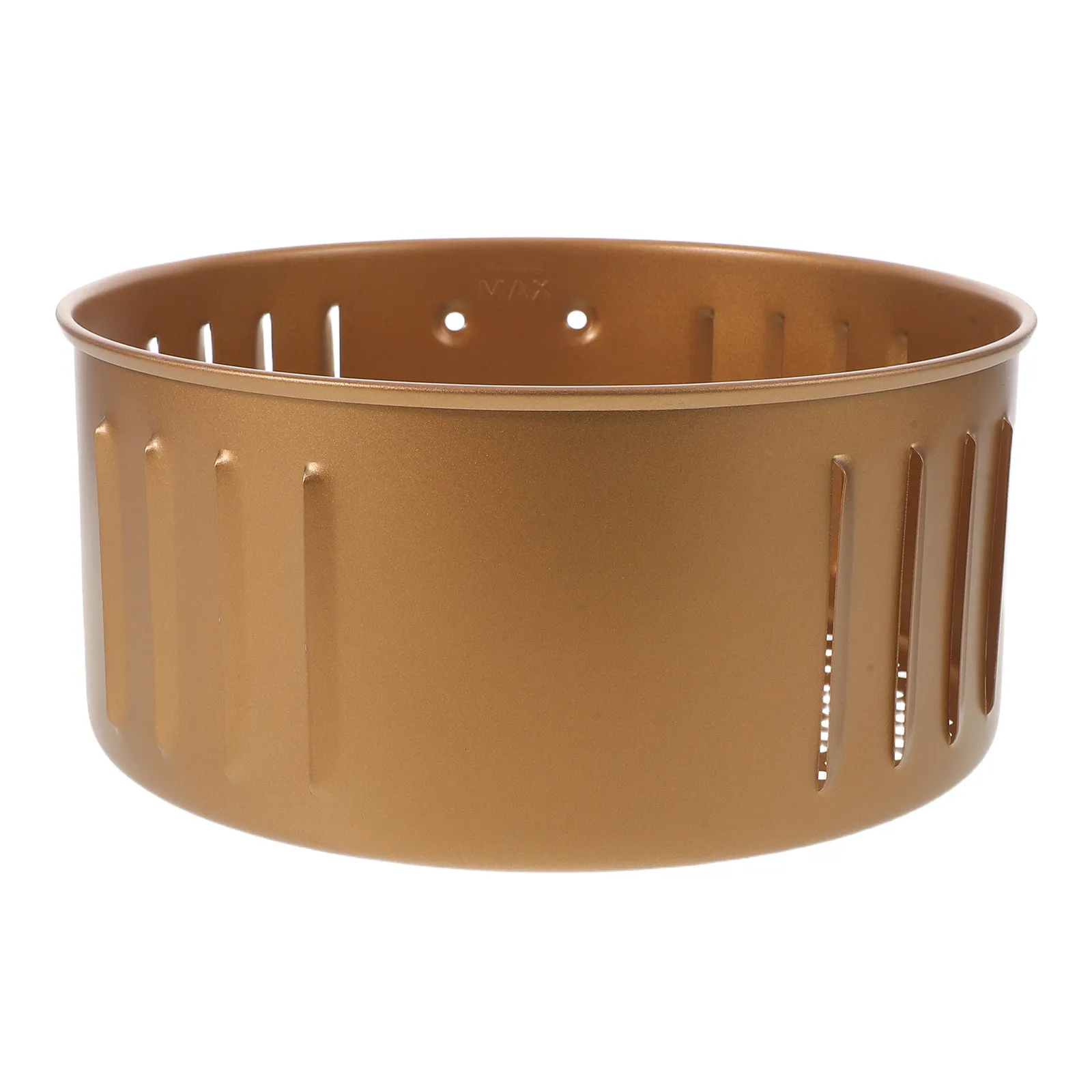 Air Fryer Basket Round Carbon Steel Nonstick Oil Drain Kitchen Crisping Tray 8.3x3.7 Inches Oven Baking Broiling French Fries