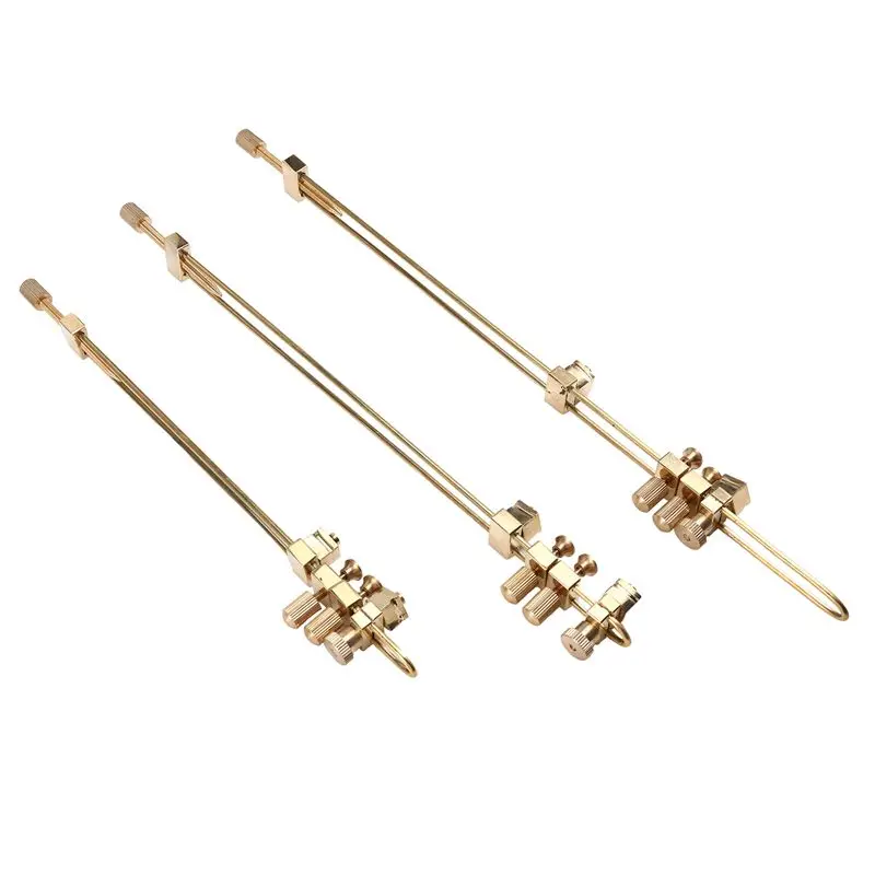 RTENTE-Set Of 3 Brass Clamp Tools For Violin Repair, Luthier Essentials For Back Panel And Middle Seam Maintenance