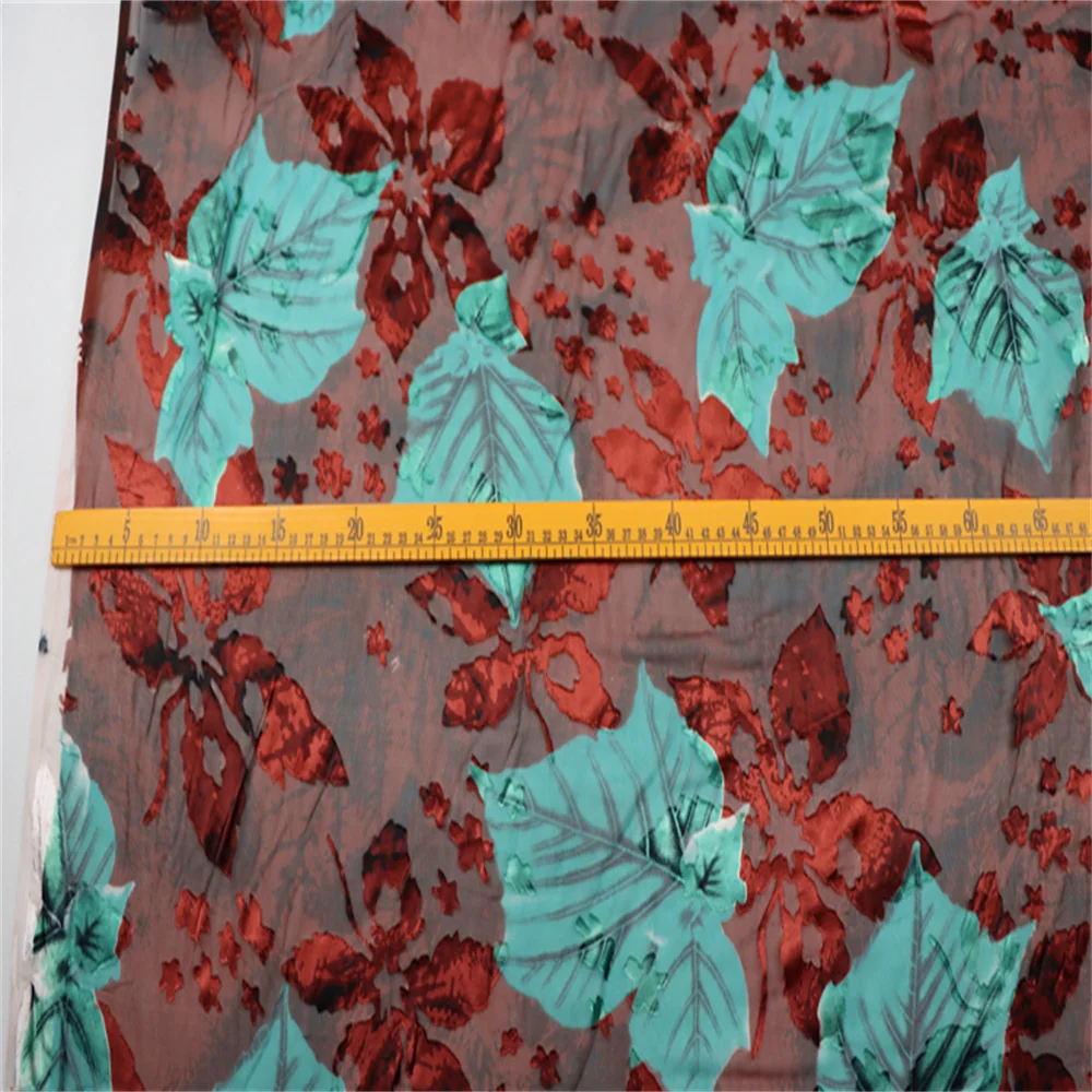 Kain Sutra Organik Nyaman dengan Tekstur Terbakar, Opal Mengkilap, Bertekstur Baik untuk Pakaian Wanita, Rok, Piyama, Gaun