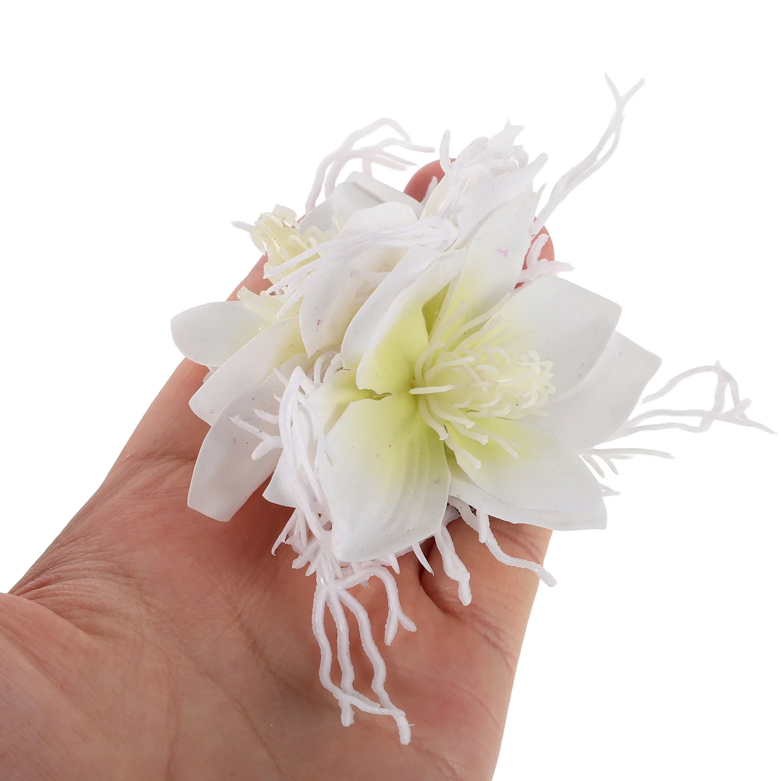 

2 pcs Flower Hair Clips Hawaiian Plumeria Design Lightweight Durable Dragon Beard Material Beach Fashion Women's Tropical Hair
