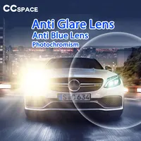 Un par de lentes antideslumbrantes, lentes ópticas asféricas fotocromáticas multifuncionales antirreflectantes, índice 1,56 1,60