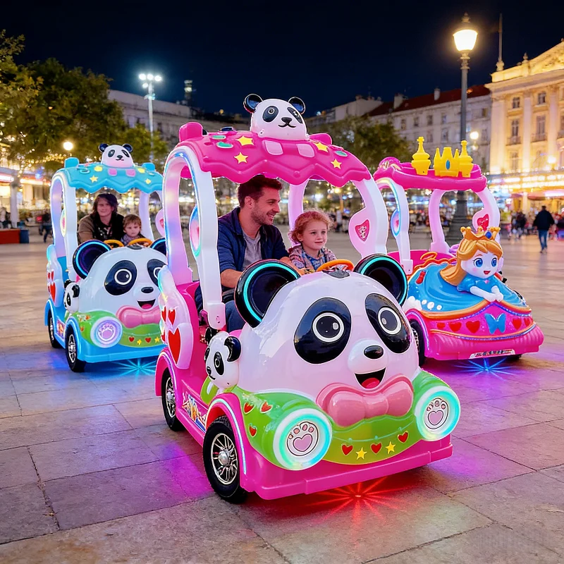 Kids Outdoor Electric Car - Outdoor Amusement Park Double Kids Electric