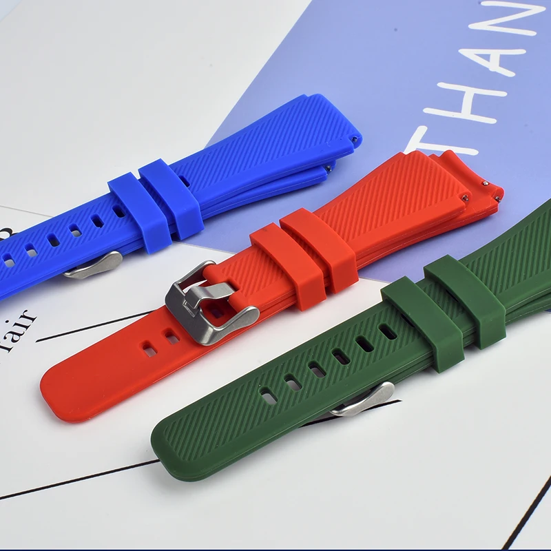 حزام سيليكون لساعة سامسونج جالاكسي ، ترس S3 سوار ساعة ذكي ، هوامي أمازون فيت جي تي آر ، سرعة ستراتوس ، 3 ، 2 ، 2 ثانية ، 22 ، 47