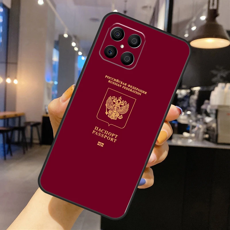 حافظة علم روسيا لهاتف Honor Magic 7 5 6 Pro لهاتف Honor 200 400 Lite 50 70 90 X8a X8b X9 X9a X9b X9c