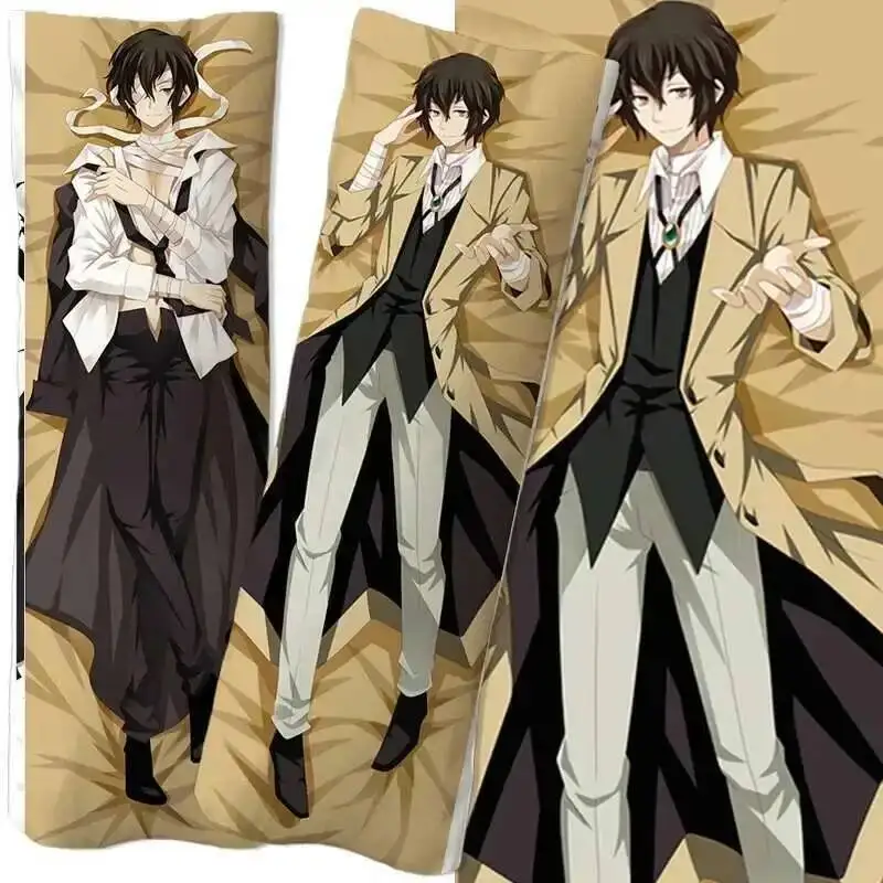

Anime Bungo Stray Dogs Dakimakura Dazai Osamu Pillowcase Cushion Hing Body Case Pillow Cover Home Decoration