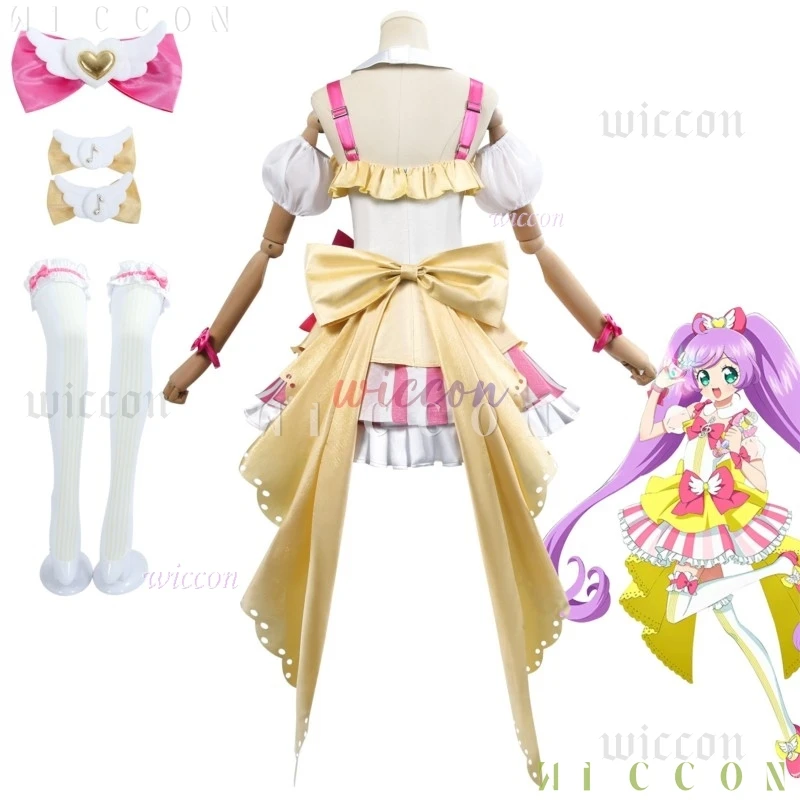 Manaka Laala Cosplay Anime Pripara disfraz Lala peluca chica vestido de princesa traje fiesta de Halloween traje de juego de rol para mujer juego de rol