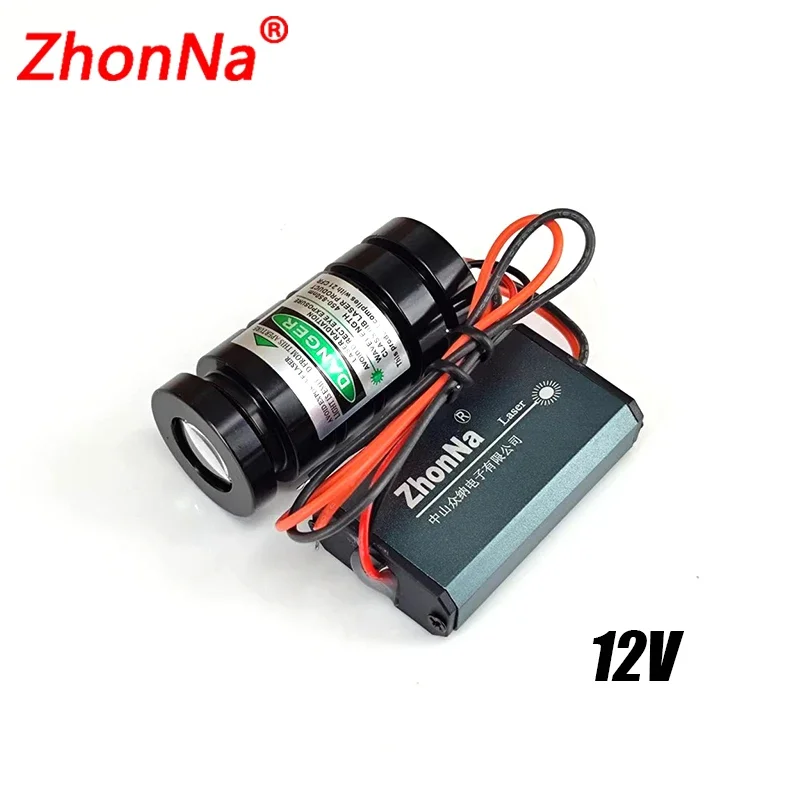 Moduł zielonego lasera o szerokim kącie strumienia 100mW Profesjonalne oświetlenie sceniczne dla DJ-ów, klubów nocnych, imprez, KTV, barów, RGB, trzy tryby oświetlenia, DC12V