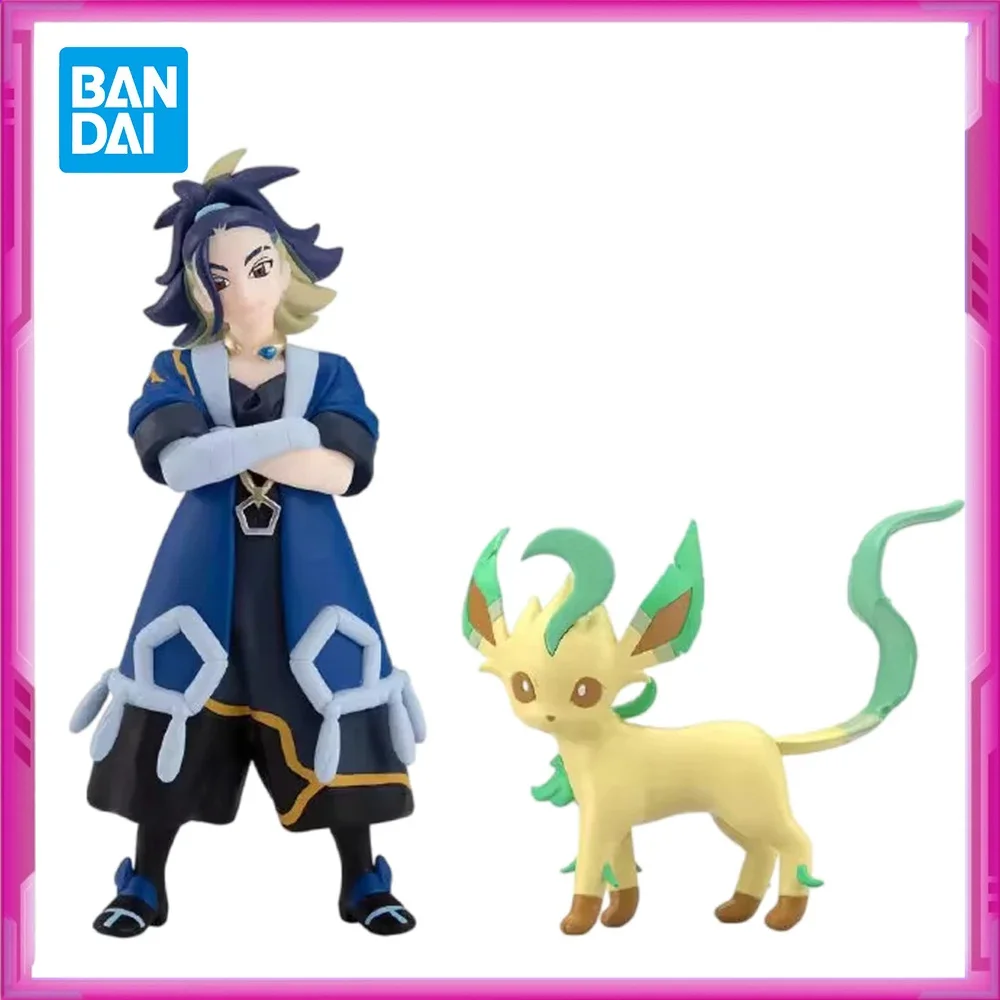 

Original BANDAI Pokemon Scale World Hisui Leafeon Adaman PVC Anime Figures Action Figure Model Toys