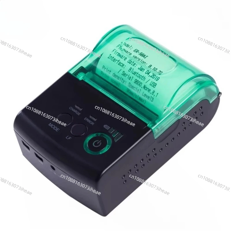 Portable Bluetooth Thermal Printer 58mm - USB Mobile Receipt Printer for Smartphones Tablets