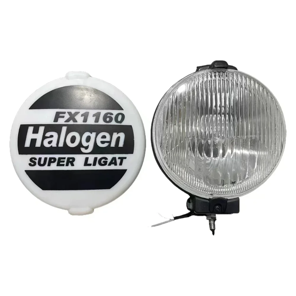 1 unidad de foco halógeno FX1160 de 6 pulgadas, 12V 55W, luz redonda para camión, luz de trabajo, faro antiniebla, faro delantero universal para SUV, todoterreno, jeep 4x4