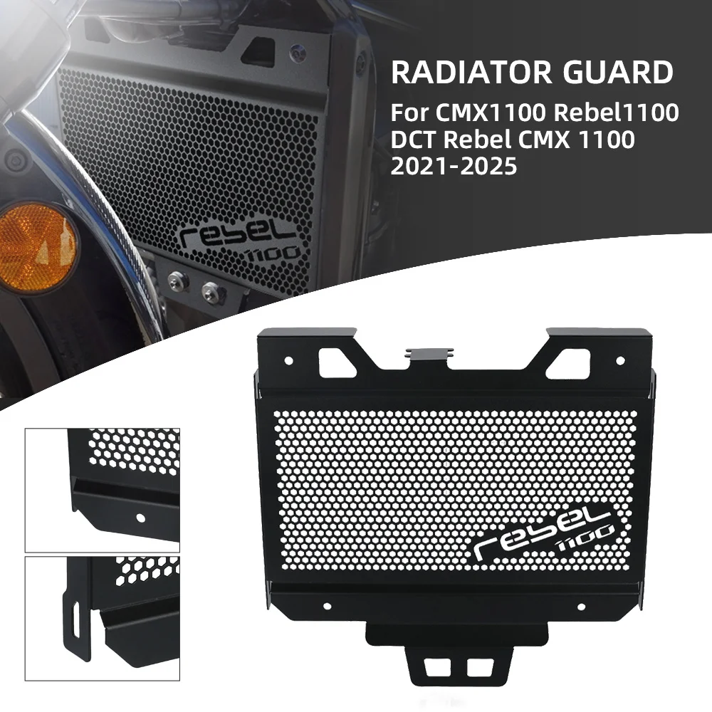 

Radiator Guard Grille Protector Cover Cooler Grill Protective Motorcycle Accessories FOR Honda CMX 1100 Rebel DCT 2021-2025 2024