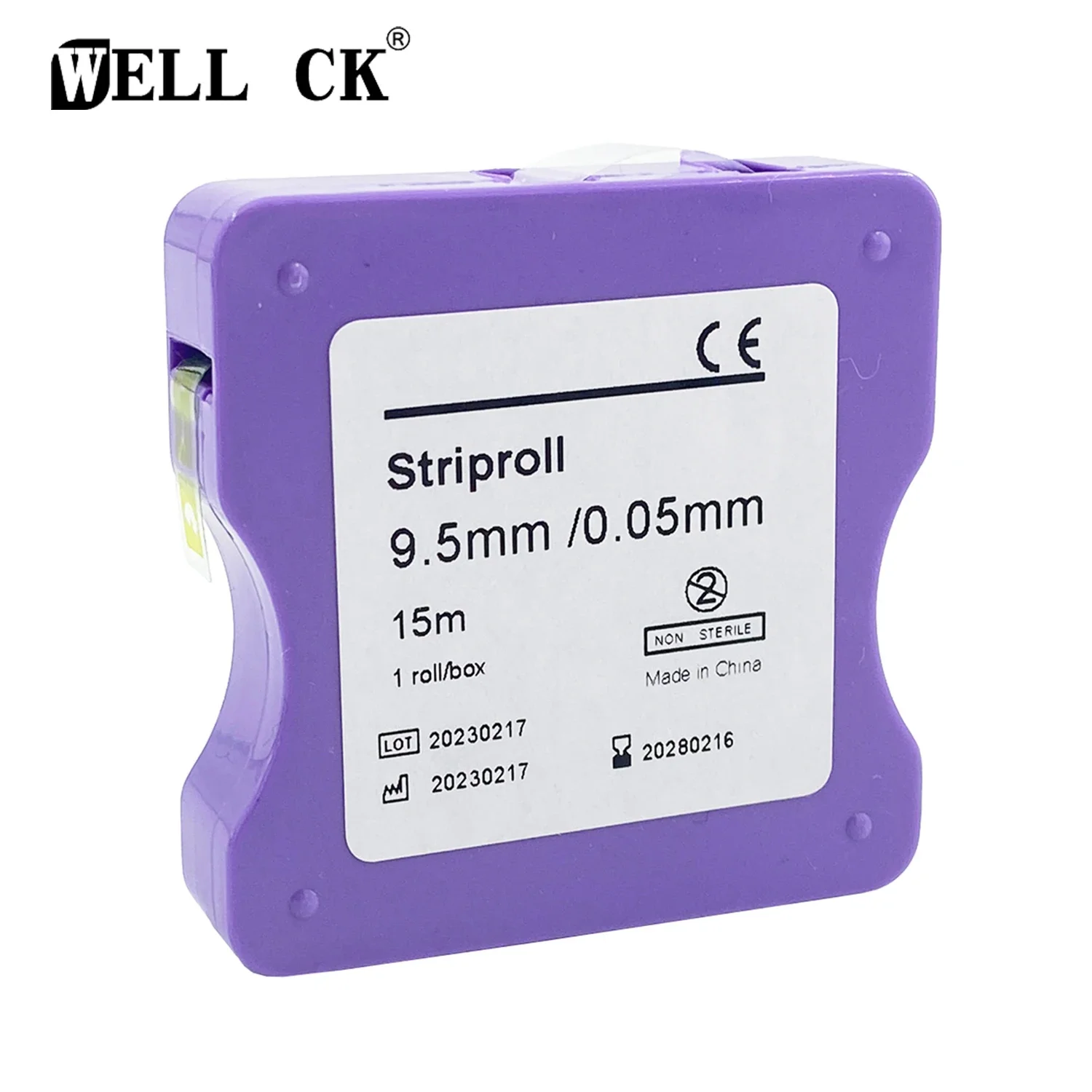 

WELL CK Dental Striproll Light Cured Resin Molding Sheet Clear Matrix Bands Length 15m Thickness 0.05mm Dentistry Consumables