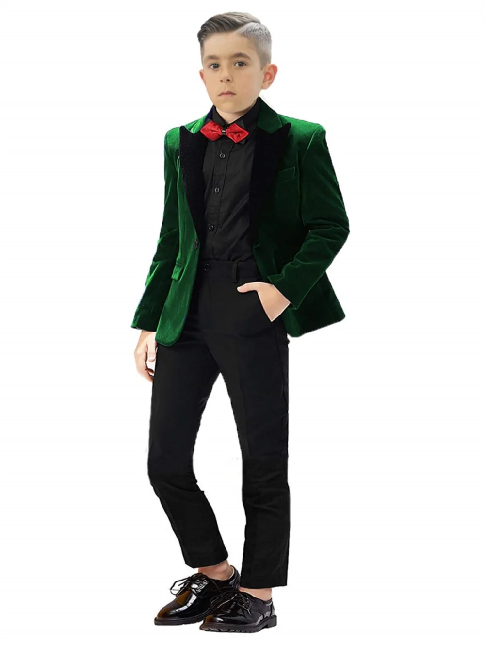 Classic Comfortable Velvet 3 Pieces For Four Seasons High Quality Child Suit Set Slim Fit Dresswear Suits Formal Occasion