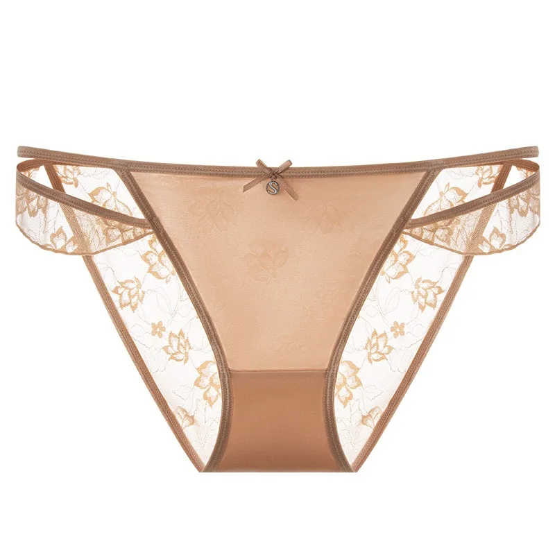 أزياء من الدانتل الملابس الداخلية النساء مثير منخفضة الخصر بعقب رفع الملابس الداخلية الجوف خارج تنفس سراويل السلس بلون سريعة الجافة ملخصات #5